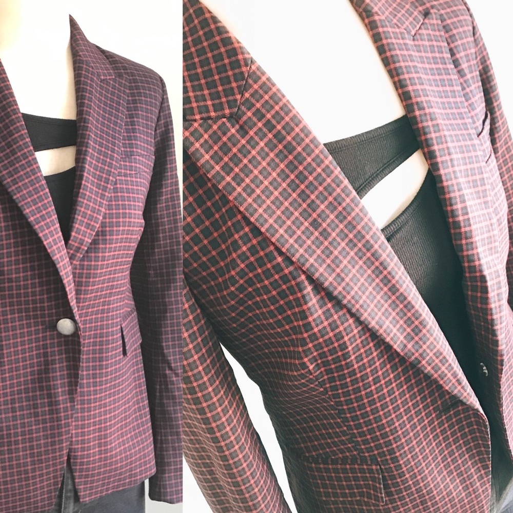 Riley & Rae Reid Mini-Checkered Blazer - Picture 11 of 13